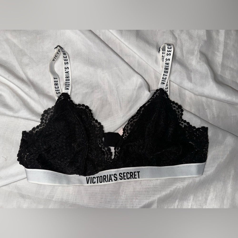 NWOT Victorias Secret Black Lace Sporty Bralette BOGO-READ DESCRIPTION